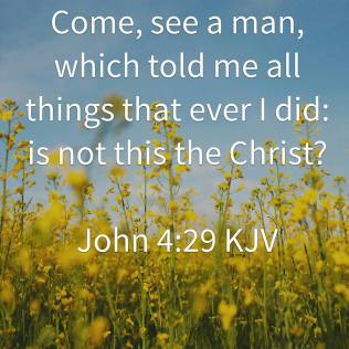 John 4-29 Come see a man